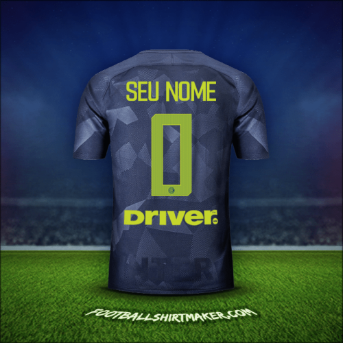 Camisa Inter 2017/18 Terceira -  seu nome - 0