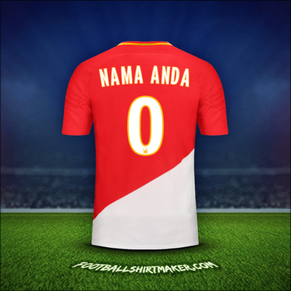 Jersey As Monaco 2017/18 -  nama anda - 0