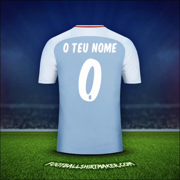 Camisola As Monaco Cup 2017/18 Alternativa -  o teu nome - 0