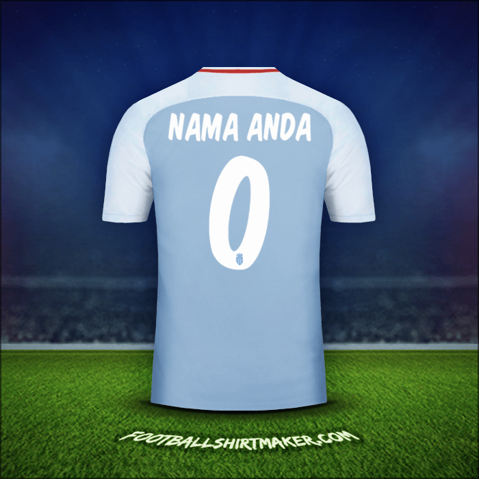Jersey As Monaco Cup 2017/18 Alternatif -  nama anda - 0