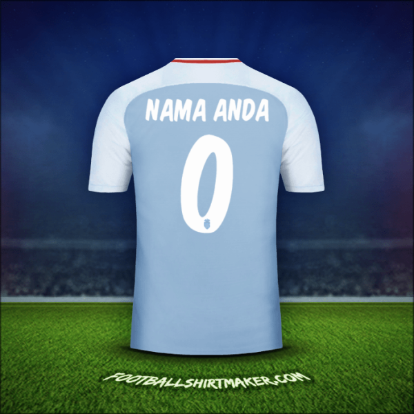 Jersey As Monaco Cup 2017/18 Alternatif -  nama anda - 0