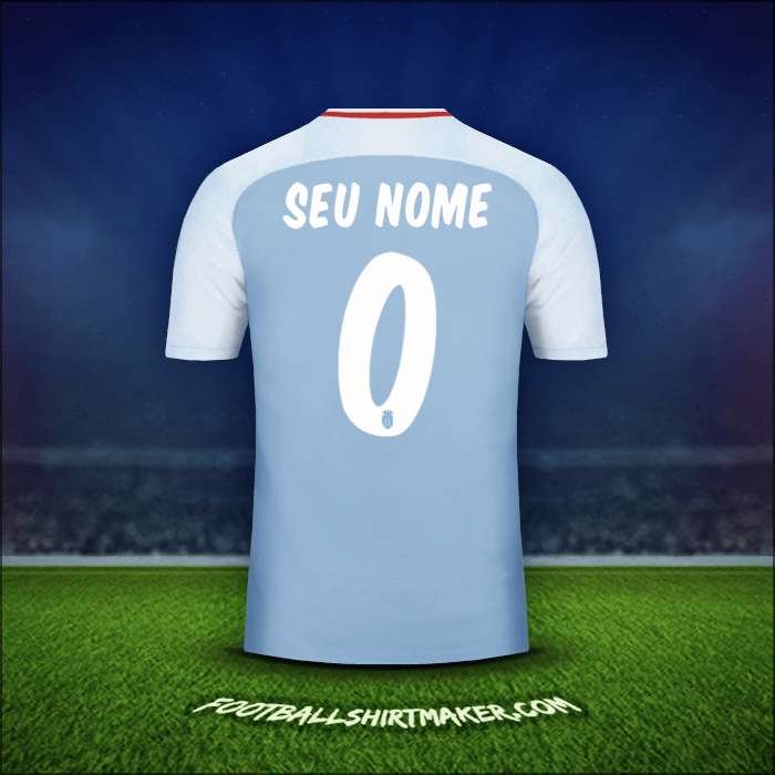 Camisa As Monaco Cup 2017/18 Alternativa -  seu nome - 0
