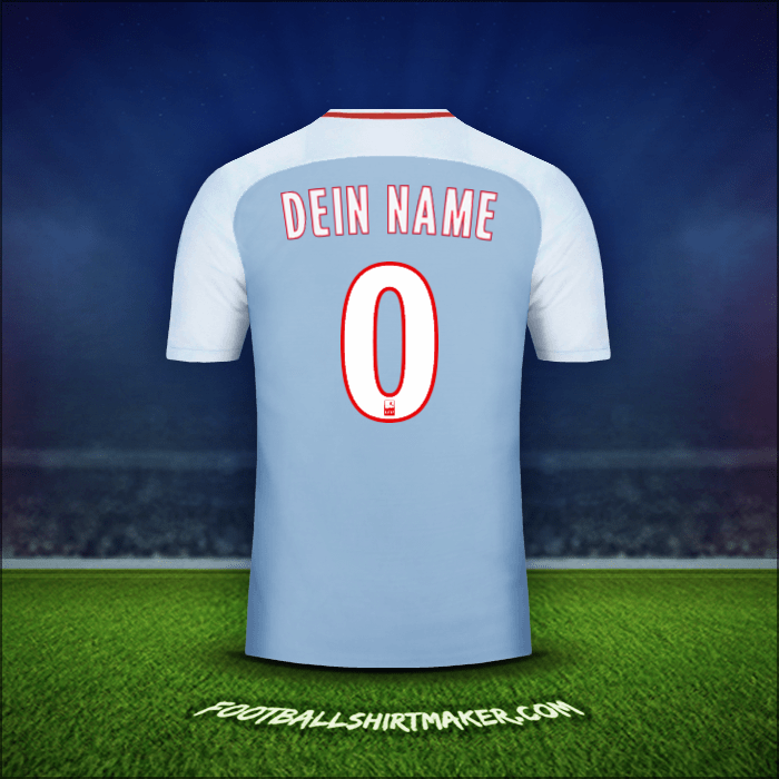 Trikot As Monaco 2017/18 Auswärts -  dein name - 0