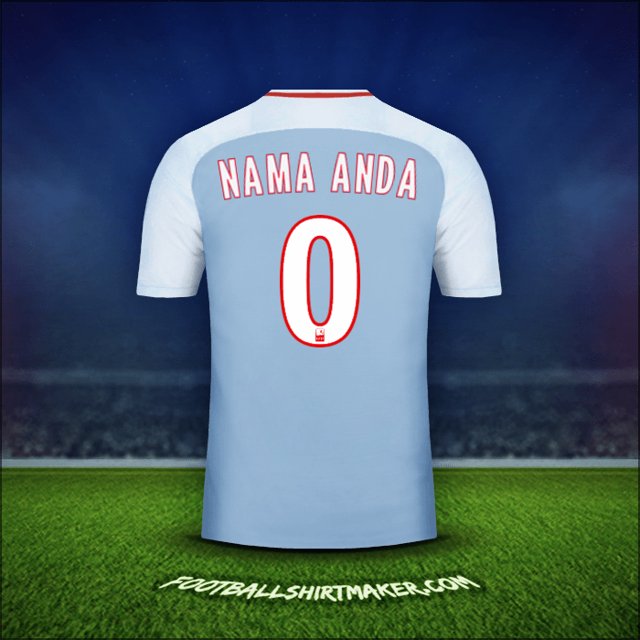 Jersey As Monaco 2017/18 Alternatif -  nama anda - 0