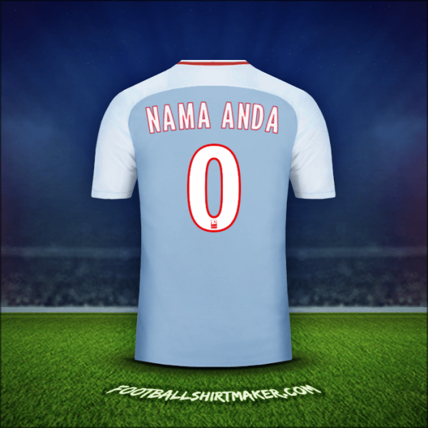 Jersey As Monaco 2017/18 Alternatif -  nama anda - 0