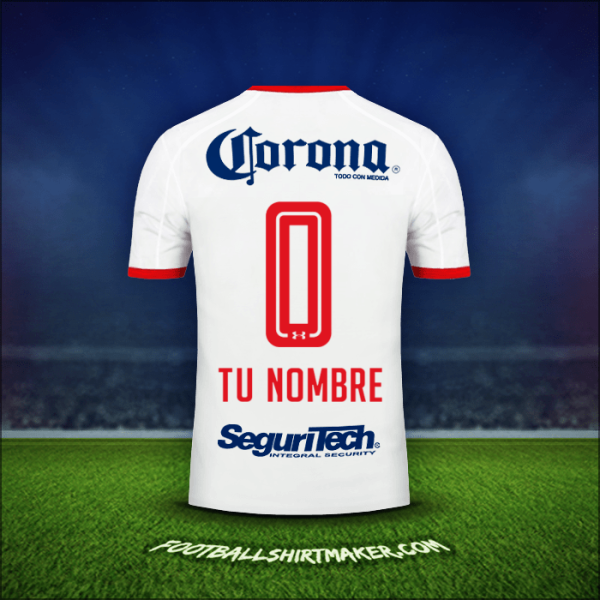 Jersey Toluca FC 2017/18 Visita -  tu nombre - 0