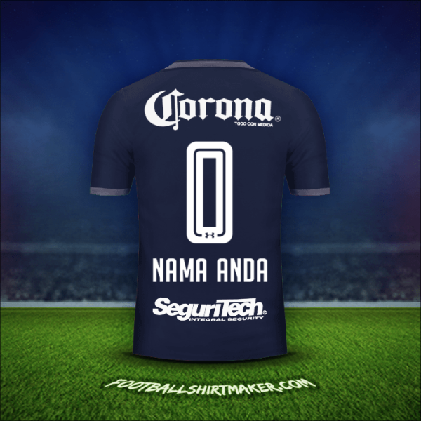 Jersey Toluca FC 2017/18 Ketiga -  nama anda - 0