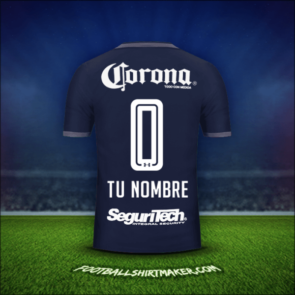 Camiseta Toluca FC 2017/18 Tercera -  tu nombre - 0
