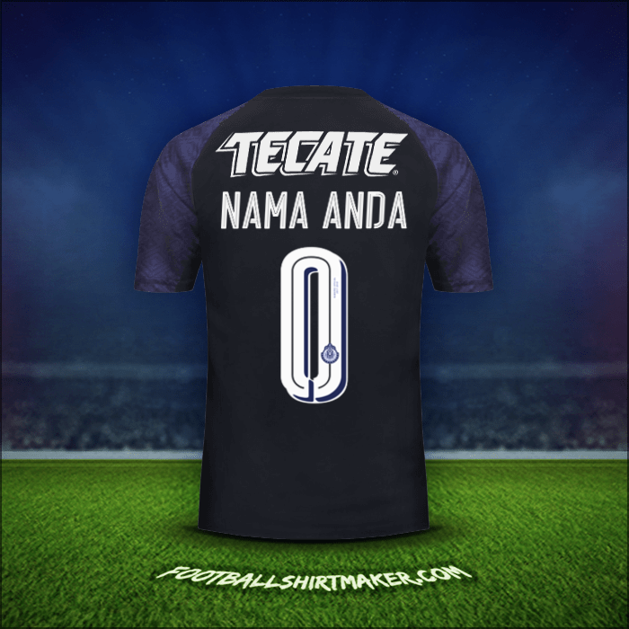Jersey Guadalajara 2017/18 Alternatif -  nama anda - 0