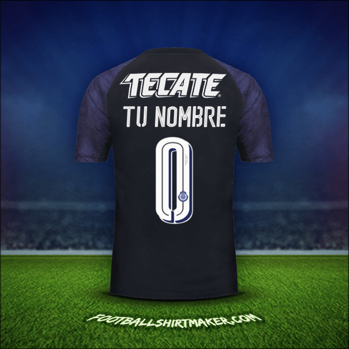 Jersey Guadalajara 2017/18 Visita -  tu nombre - 0