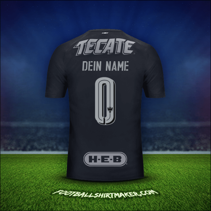 Trikot Monterrey 2017/18 Auswärts -  dein name - 0