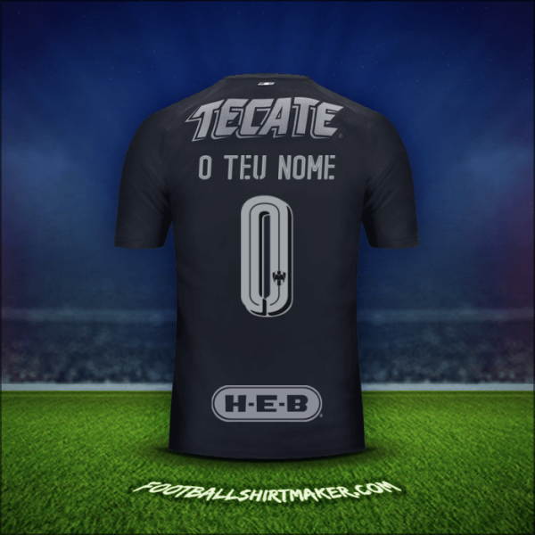 Camisola Monterrey 2017/18 Alternativa -  o teu nome - 0