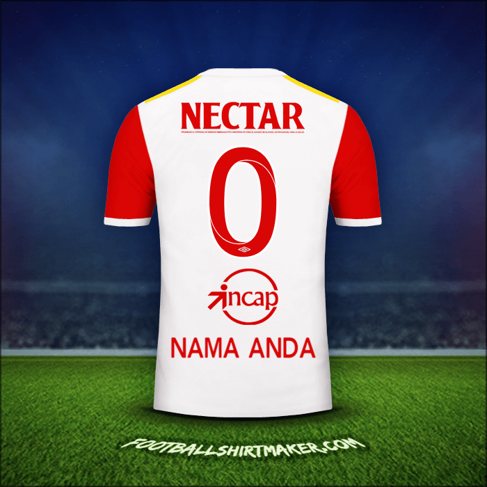 Jersey Independiente Santa Fe 2017 Alternatif -  nama anda - 0