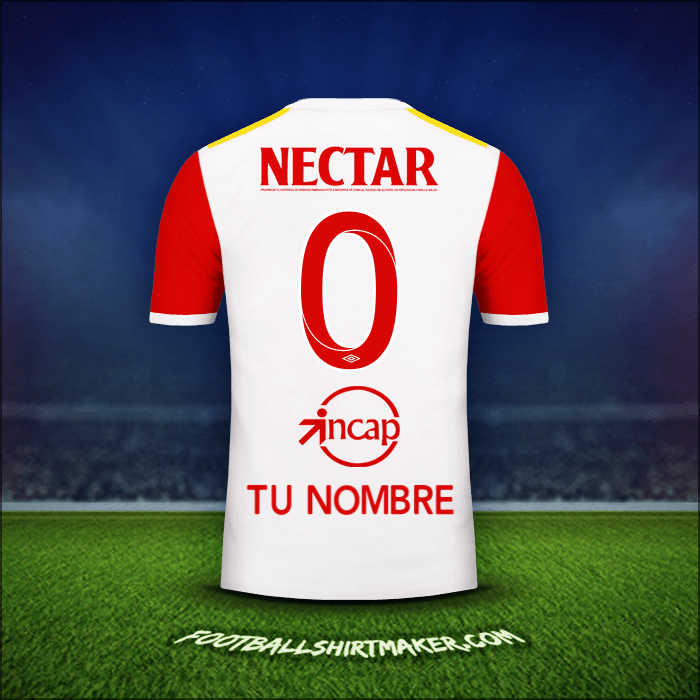 Jersey Independiente Santa Fe 2017 Visita -  tu nombre - 0