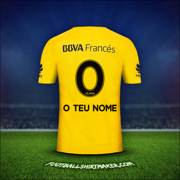 Camisola Boca Juniors 2017/18 Alternativa -  o teu nome - 0