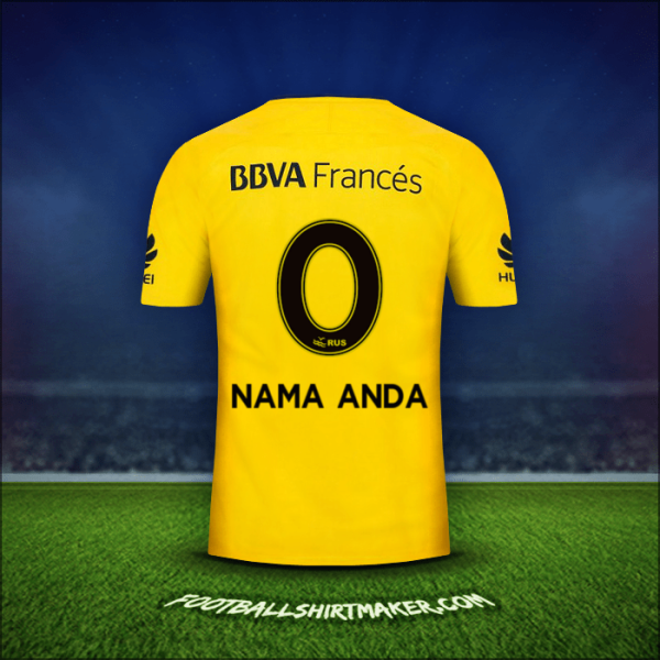 Jersey Boca Juniors 2017/18 Alternatif -  nama anda - 0