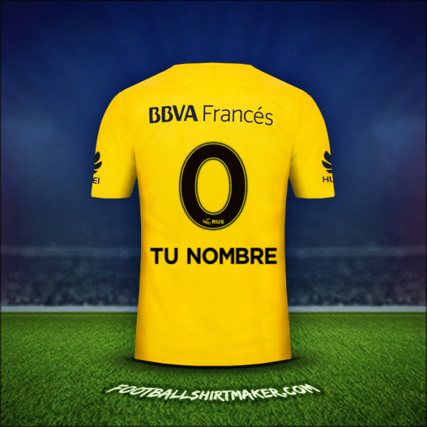 Camiseta Boca Juniors 2017/18 Visita -  tu nombre - 0