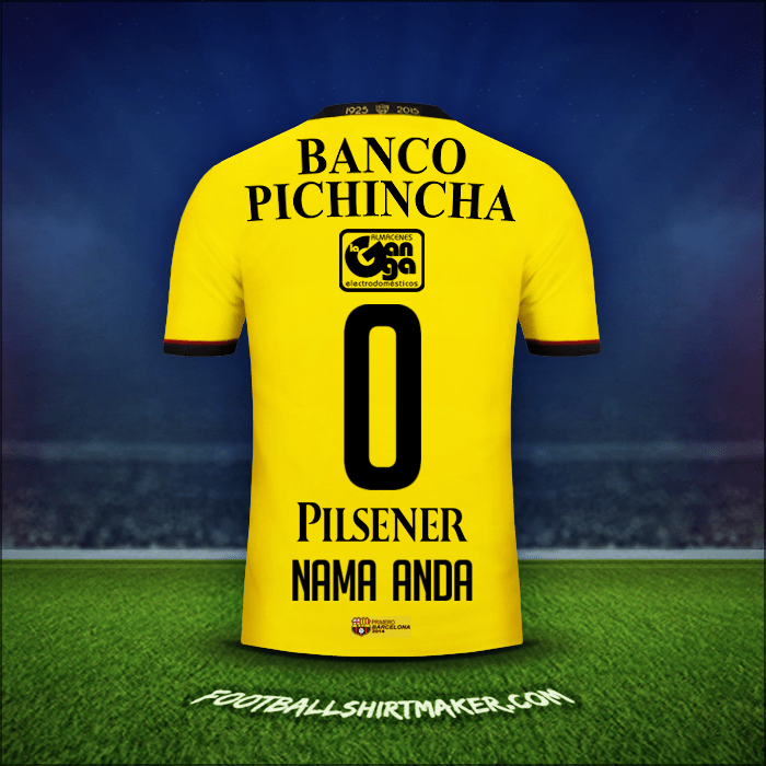 Jersey Barcelona SC 2015 -  nama anda - 0