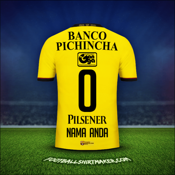 Jersey Barcelona SC 2015 -  nama anda - 0