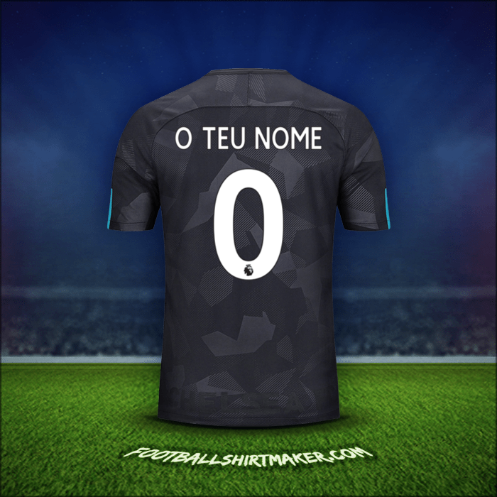 Camisola Chelsea 2017/18 Terceira -  o teu nome - 0
