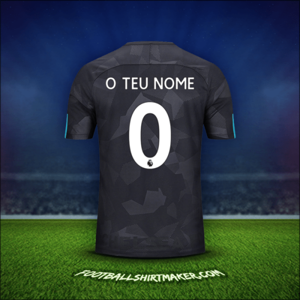 Camisola Chelsea 2017/18 Terceira -  o teu nome - 0