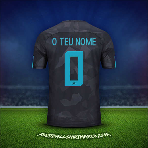 Camisola Chelsea Cup 2017/18 Terceira -  o teu nome - 0