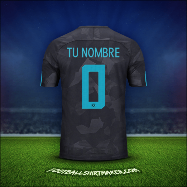 Jersey Chelsea Cup 2017/18 Tercera -  tu nombre - 0