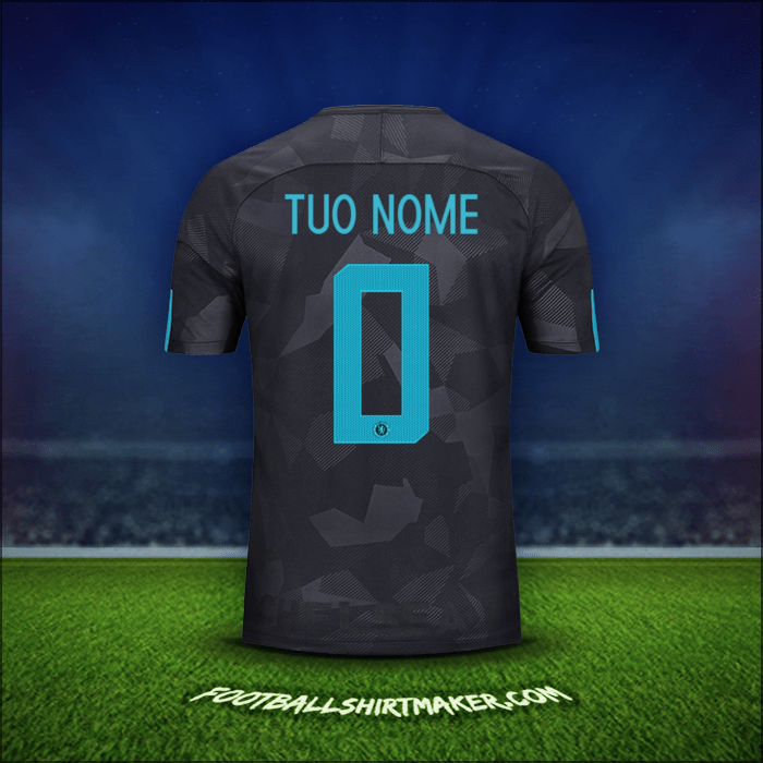 Maglia Chelsea Cup 2017/18 Terza -  tuo nome - 0