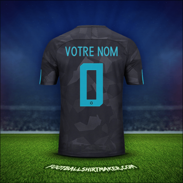 Maillot Chelsea Cup 2017/18 Troisième -  votre nom - 0