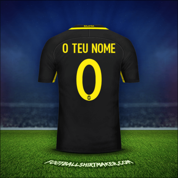 Camisola Malásia 2016/17 -  o teu nome - 0
