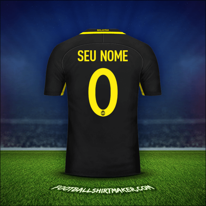 Camisa Malásia 2016/17 -  seu nome - 0