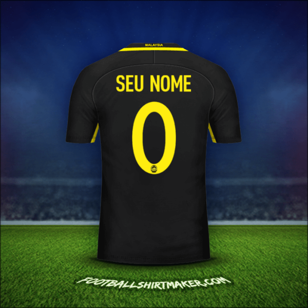 Camisa Malásia 2016/17 -  seu nome - 0