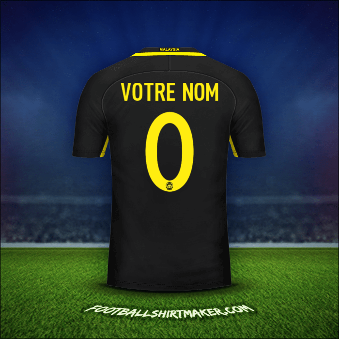 Maillot Malaisie 2016/17 -  votre nom - 0