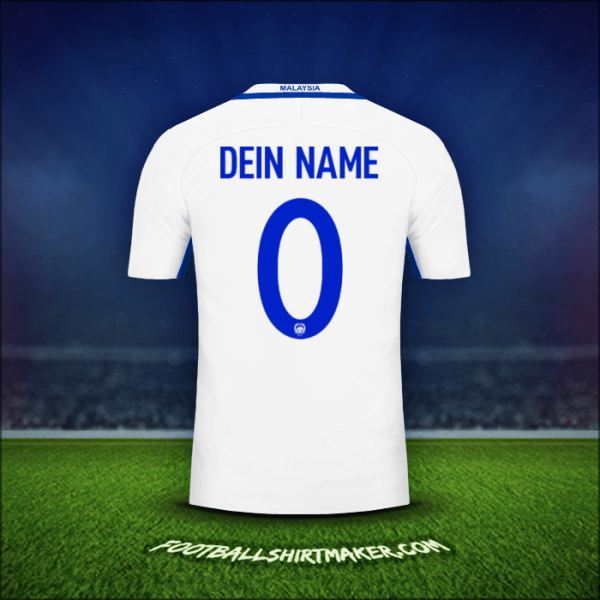 Trikot Malaysia 2016/17 Auswärts -  dein name - 0