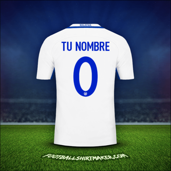 Jersey Malasia 2016/17 Visita -  tu nombre - 0