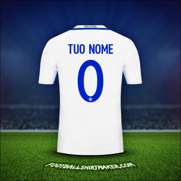Maglia Malesia 2016/17 Seconda -  tuo nome - 0