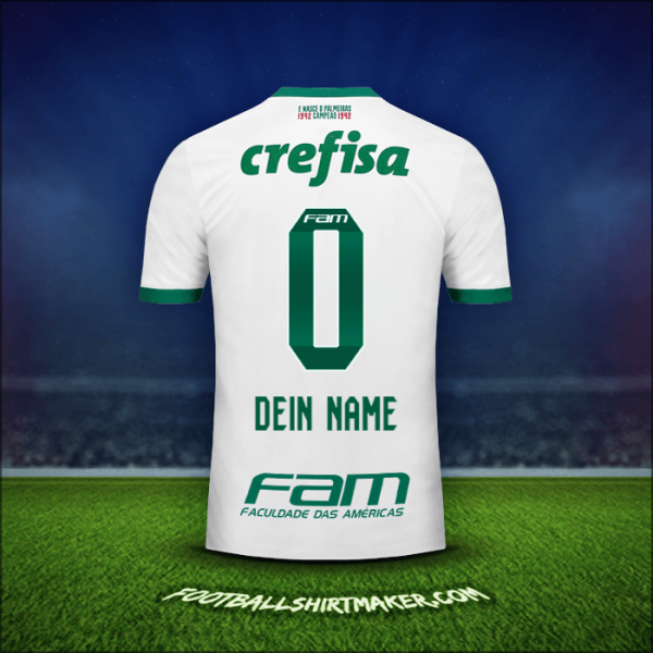 Trikot Palmeiras 2017 Auswärts -  dein name - 0