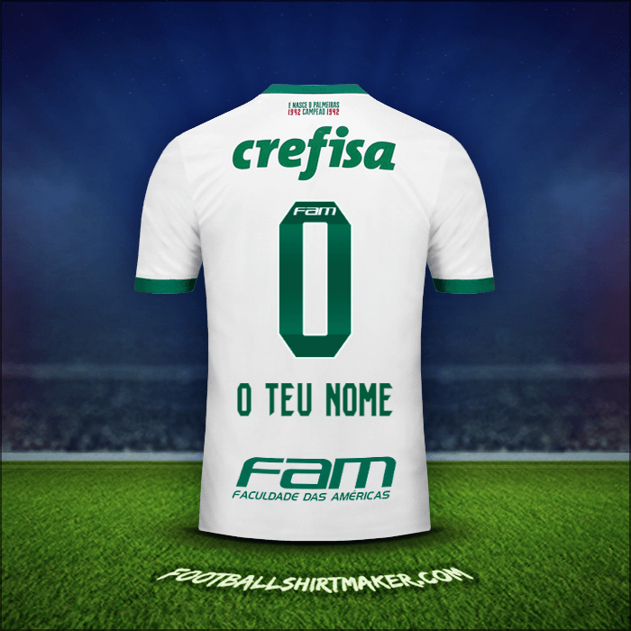 Camisola Palmeiras 2017 Alternativa -  o teu nome - 0