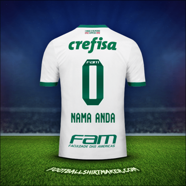 Jersey Palmeiras 2017 Alternatif -  nama anda - 0
