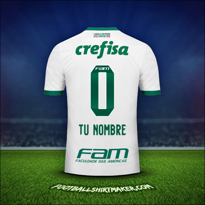 Jersey Palmeiras 2017 Visita -  tu nombre - 0