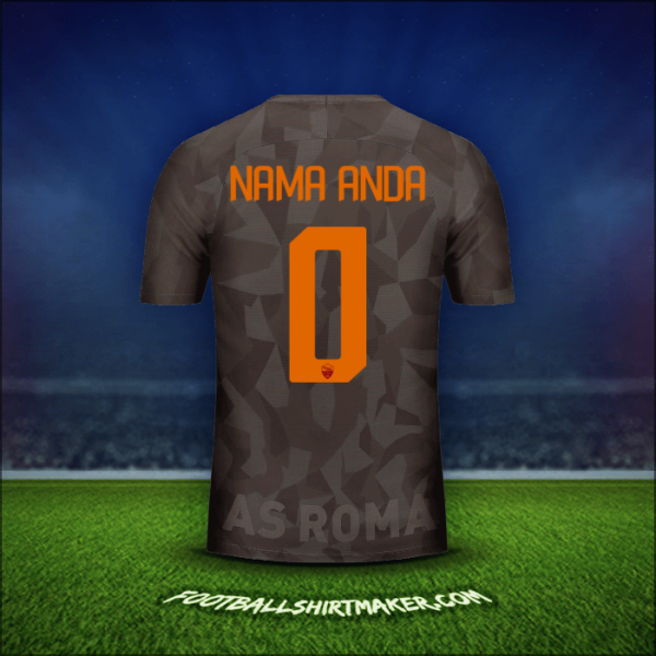 Jersey AS Roma 2017/18 Ketiga -  nama anda - 0