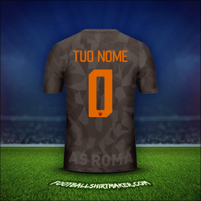 Maglia AS Roma 2017/18 Terza -  tuo nome - 0