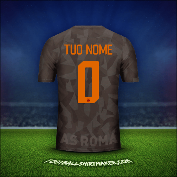 Maglia AS Roma 2017/18 Terza -  tuo nome - 0