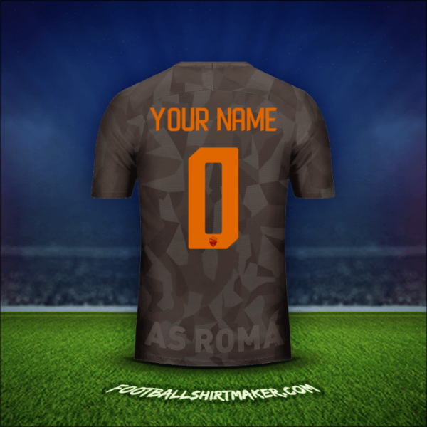 Jersey AS Roma 2017/18 Third -  your name - 0