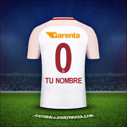 Camiseta Galatasaray SK 2017/18 Visita -  tu nombre - 0