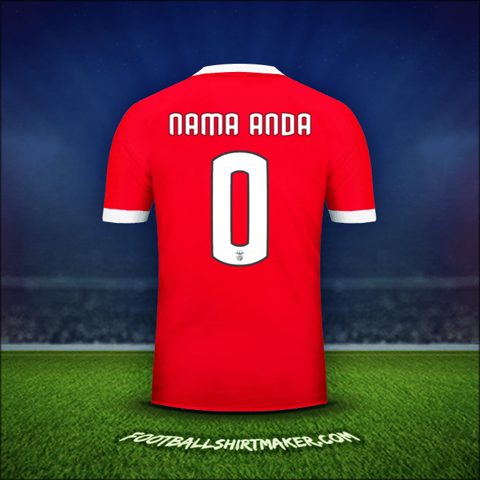 Jersey SL Benfica Cup 2017/18 -  nama anda - 0