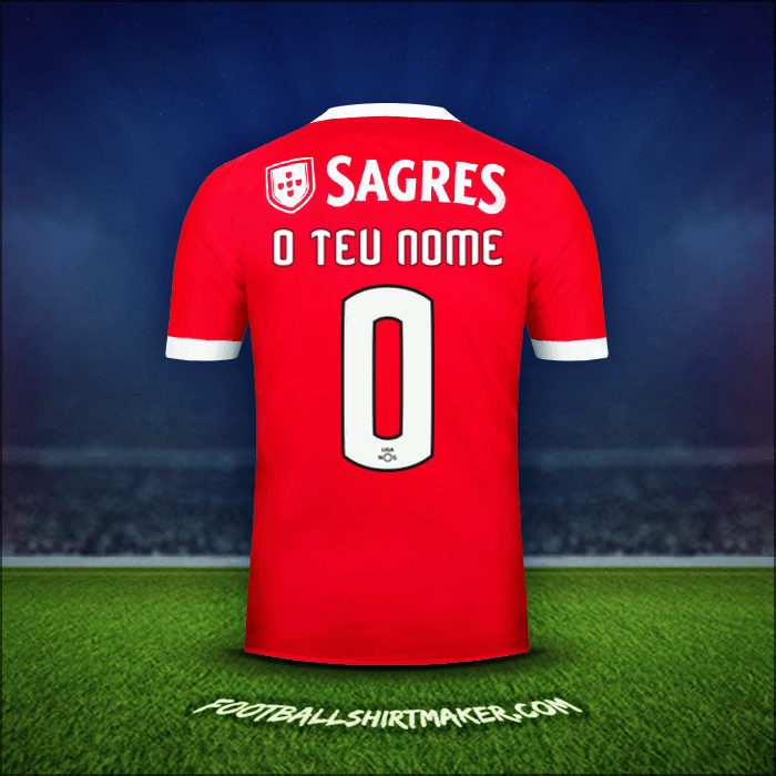 Camisola SL Benfica 2017/18 -  o teu nome - 0