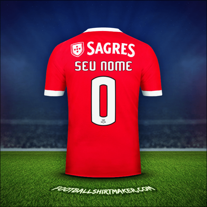 Camisa SL Benfica 2017/18 -  seu nome - 0
