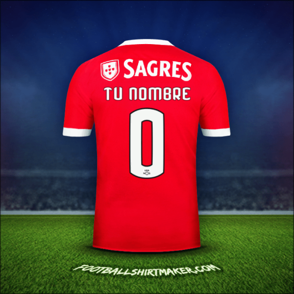 Camiseta SL Benfica 2017/18 -  tu nombre - 0