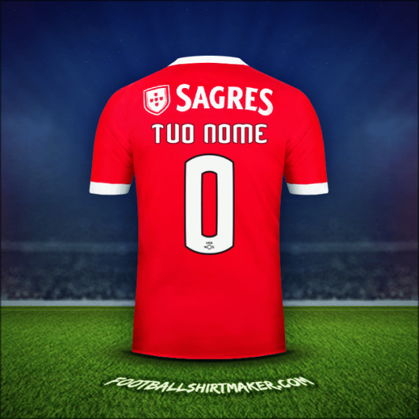 Maglia SL Benfica 2017/18 -  tuo nome - 0